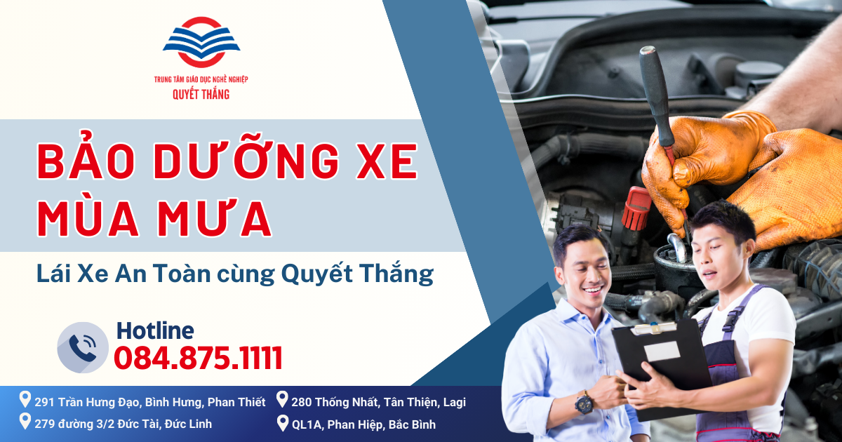 Bảo Dưỡng Xe Mùa Mưa – Lái Xe An Toàn cùng Quyết Thắng