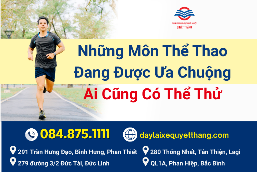 Những Môn Thể Thao Ai Cũng Có Thể Thử