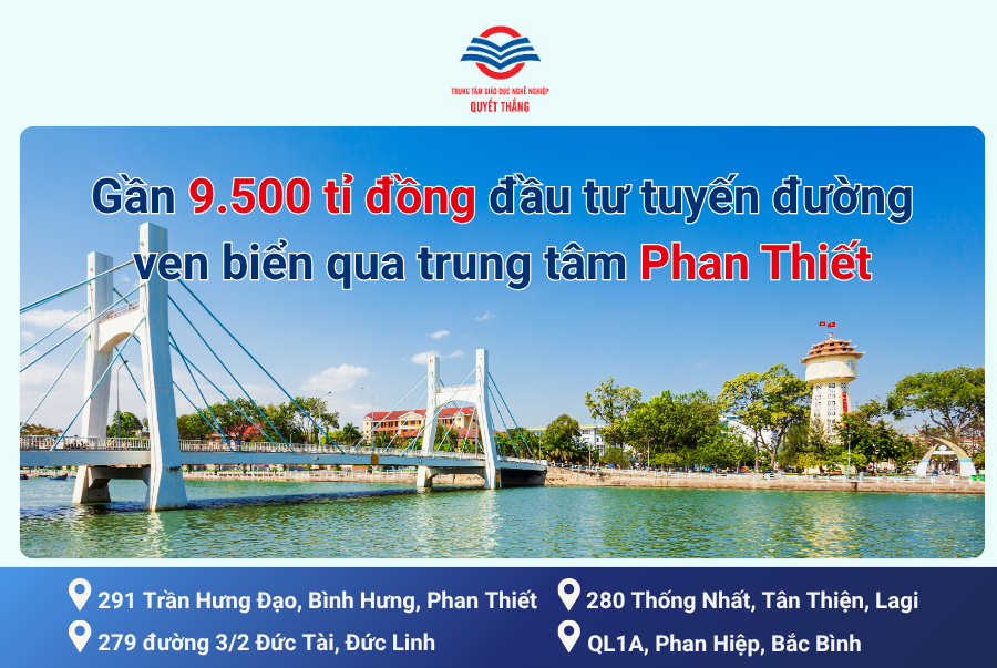 Gần 9.500 tỉ đồng đầu tư tuyến đường ven biển qua trung tâm Phan Thiết