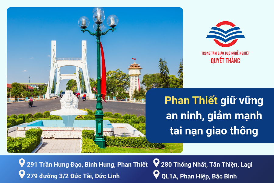 Phan Thiết giữ vững an ninh, giảm mạnh tai nạn giao thông