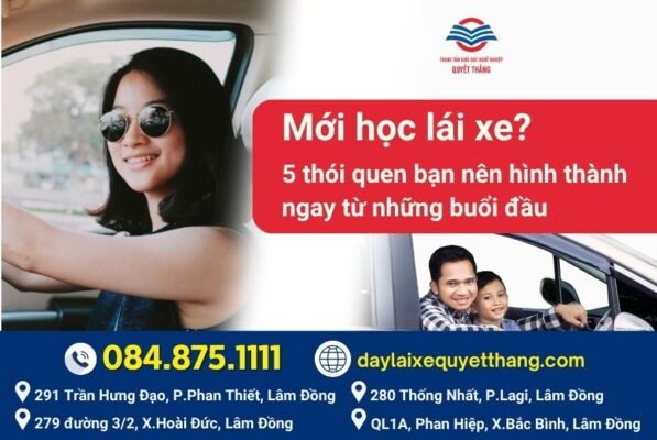 5 thói quen khi bắt đầu học lái