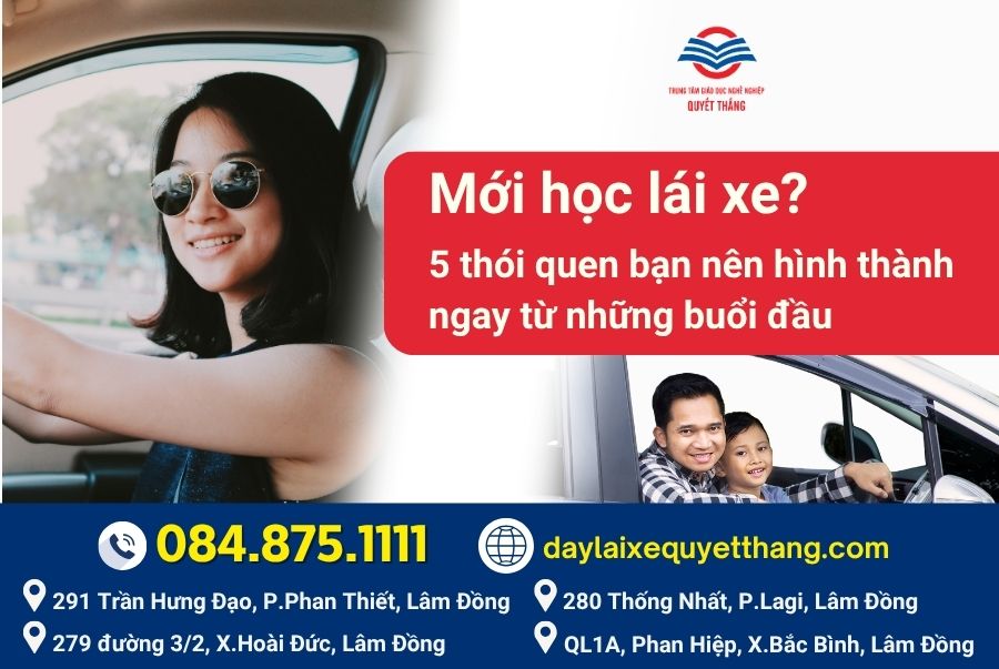 5 thói quen khi bắt đầu học lái