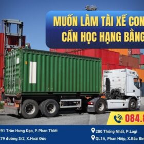 Muốn làm tài xế container cần học hạng bằng gì? 